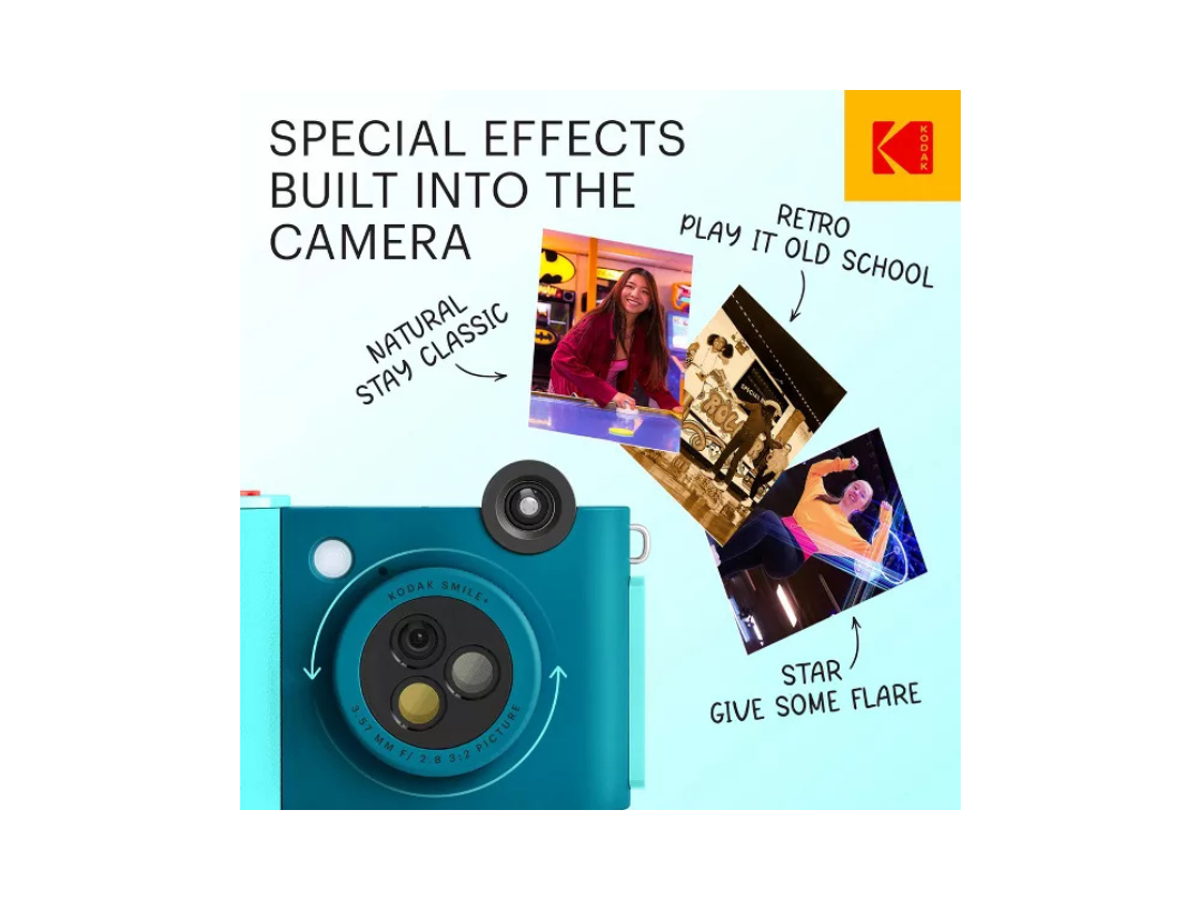 Buy Kodak Smile+ Instant Print Camera – 10MP, Bluetooth in Qatar Buy Kodak Smile+ Instant Print Camera – 10MP, Bluetooth in Qatar